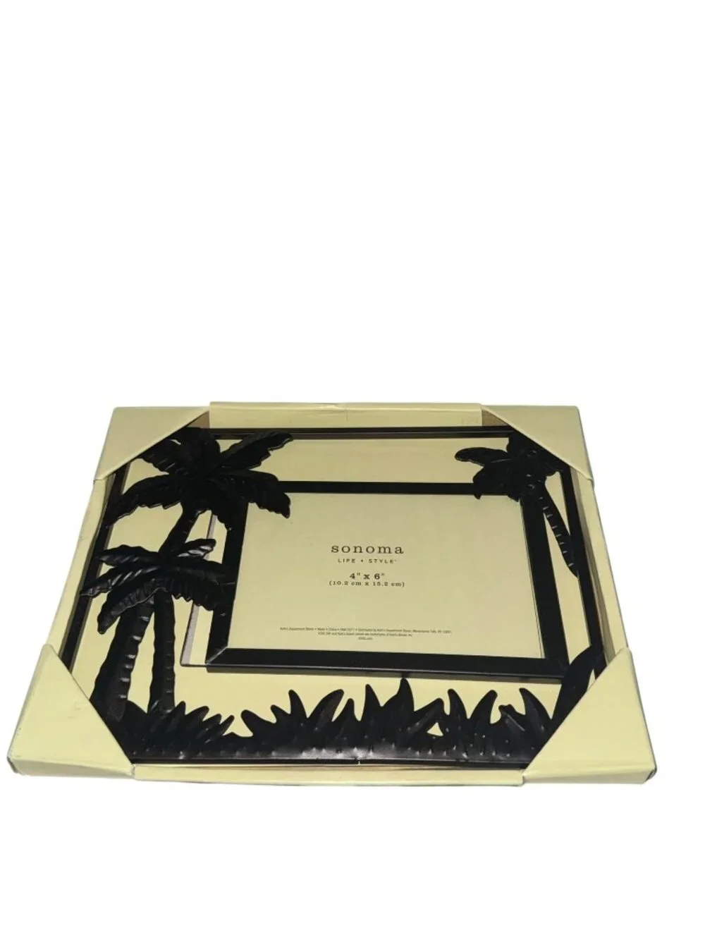 Sonoma Life + Style Black Metal Palm Tree 4